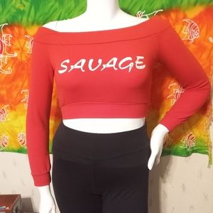 Fashion Nova Crop  Sweatshirt